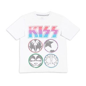 KISS Band metal rock Official cotton T-Shirt Boys 10-12 14-16 18 NWT